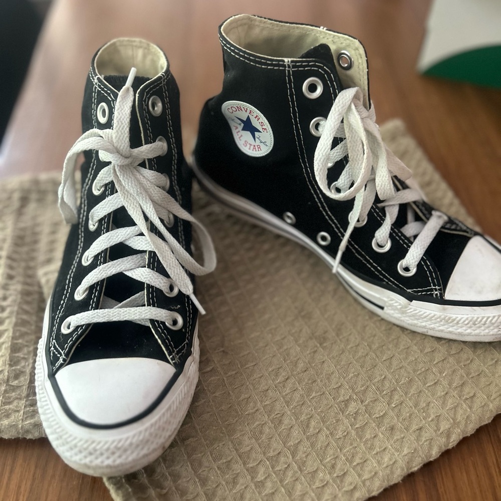 Converse Black and White Canvas Sneakers